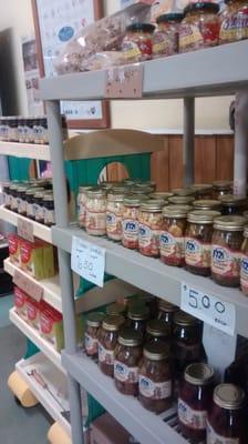 Amish Wedding jams and pickled veggies from Middleburg, Ohio.