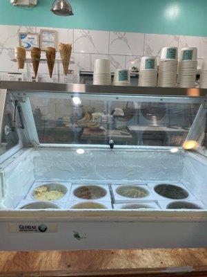 Ice cream selection