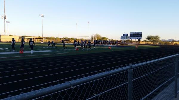 Final game for JV football hosting Horizon. Let's finish the season 5  2 with a win.