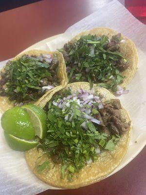 Steak tacos.