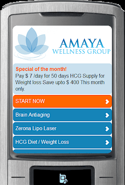 Mobile Website for Amaya Wellness