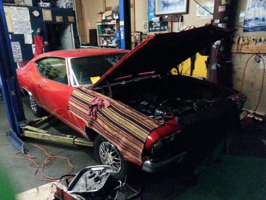 1969 chevelle. Installing a 350