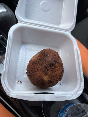 Stuffed potato delicious. Filled with ground beef