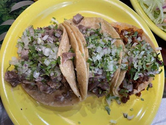 Taco Cabeza and Taco Al Pastor