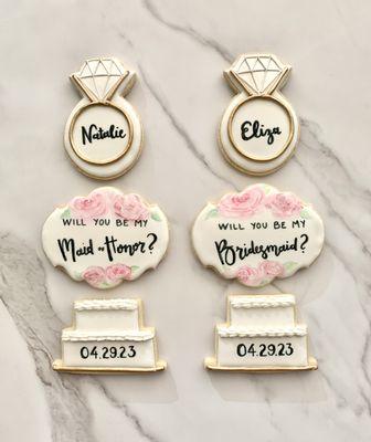 Bridesmaid cookies