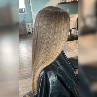 Foilyage. This transformation was done by owner and master colorist, Brooke Coombs.