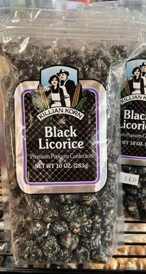 Black licorice popcorn? What?!! Maybe next time!!!!