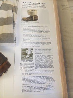 History of the Oregon Boot.