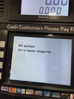 Never in my life been to a gas station where this happened