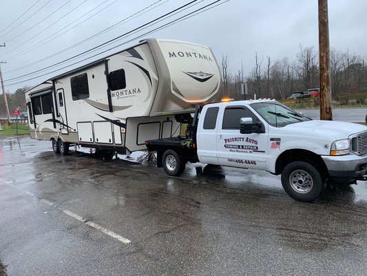 Rain or shine we get your camper /RV safe to you!