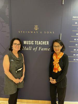 Lisa Turner Maddox with Dr. Clara Park, Steinway Music Teacher Hall of Fame award!