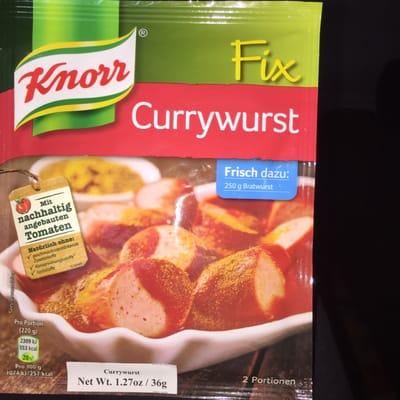 German Currywurst sauce from Knorr.