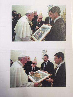 We framed these two prints for Martin Scorsese to give to Pope Francis after viewing Martin's latest film Silence.