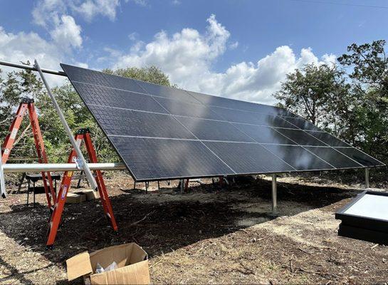 Solar panel installation