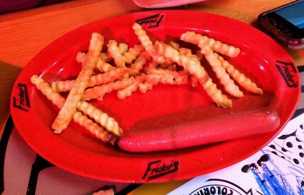 Kid's Hot Dog at Frickers Findlay