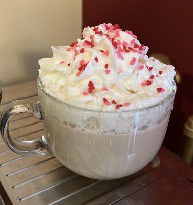 Valentine's white chocolate mocha