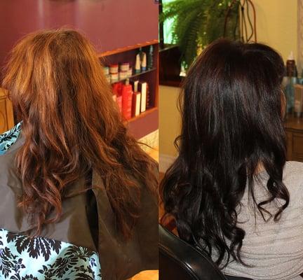 Before/After color correction by Flavia