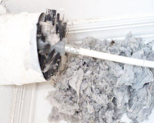 Our air duct cleaning process is called negative air cleaning or the push-pull system.