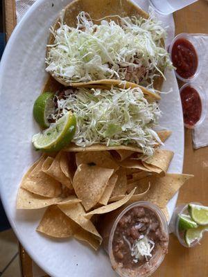 Fish Taco Especial plate