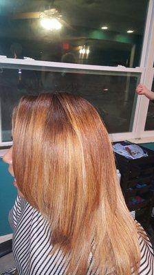 Add a new color highlights cut and style (after)