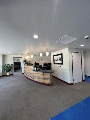 Reception area and front room