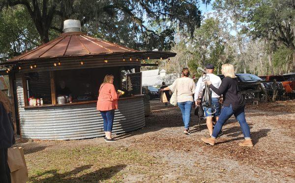 Not a food truck but a  food silo!