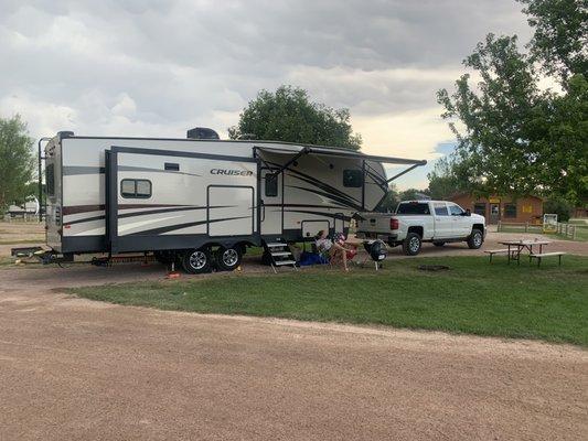 The Fifth Wheel the day before I drove under that stupid bridge.