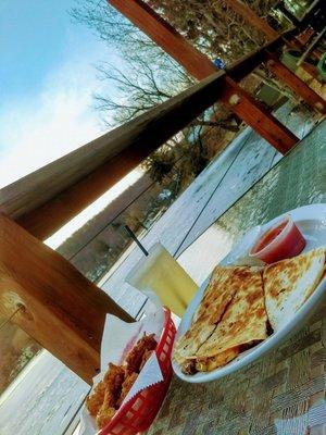 Steak Quesadilla, Deck seating