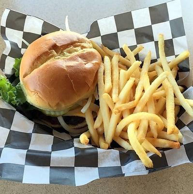 Steakburger with Fries