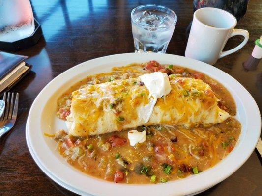 Smothered Bacon Burrito