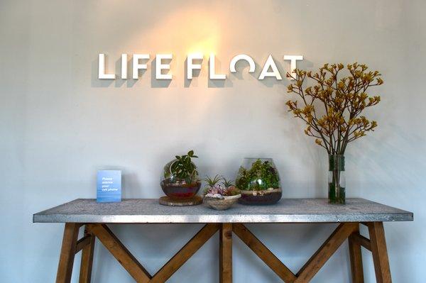 LifeFloat's serene lounge is great place to relax and sip tea after your float.