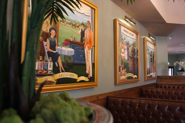 3 of the featured "Memory Maker's" mural that spans the walls of the restaurant.