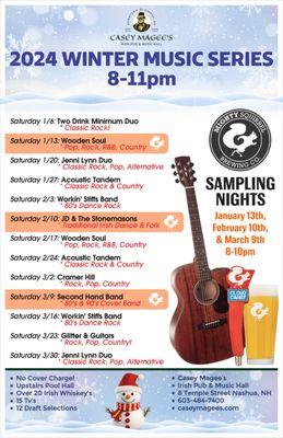 Live music every Saturday night from 8pm-11pm!