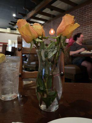 Roses at the table, nice