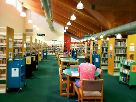 Inside the Ponte Vedra library