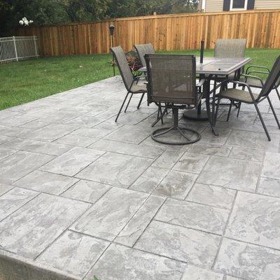 Colored & Stamped Patio