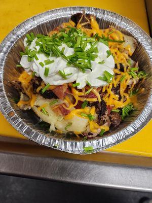 Loaded baked potatoes