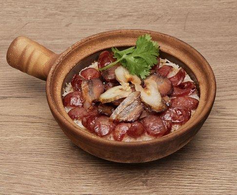 Chinese Sausage w. Salted Fish Rice Casserole