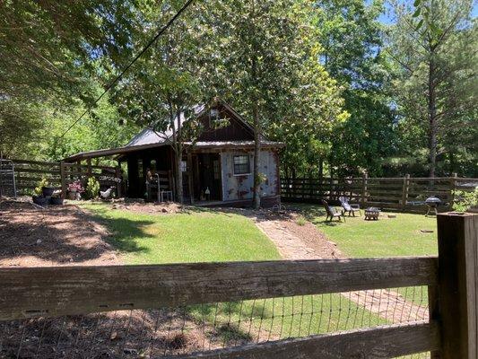 The "Chicken Coop" from the back yard