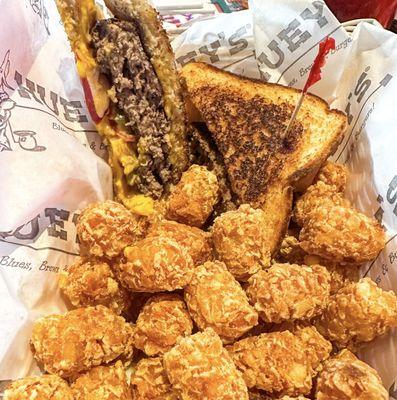 Smokey melt with tots