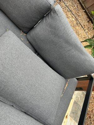 Outdoor furniture damage