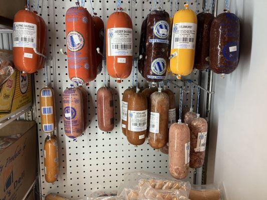 All kinds of sausage. And this is just one display. There' s more.