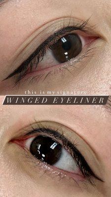 Winged Eyeliner.
More pictures/videos in Instagram: @brows_onbeauty