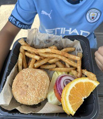 Kids cheeseburger. We appreciated the kids menu.