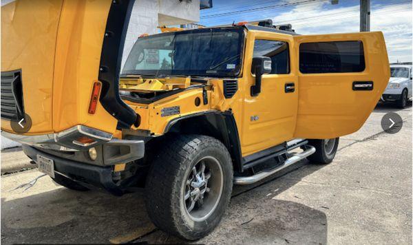 Hummer H2 Windshield and rear driver side passenger window placement.