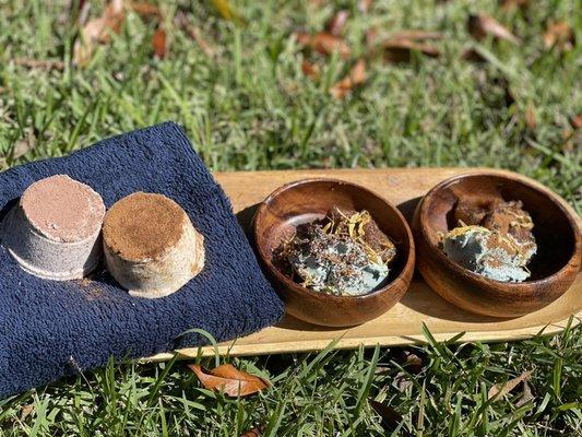 HomemadeSeasonal Pumpkin Spice and Chocolate bath bombs/Scrub