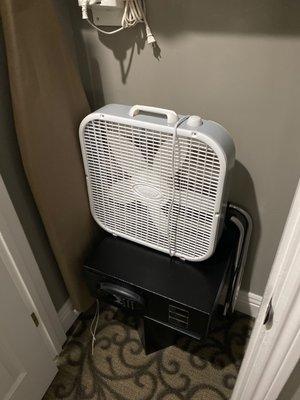 Air conditioner in closet