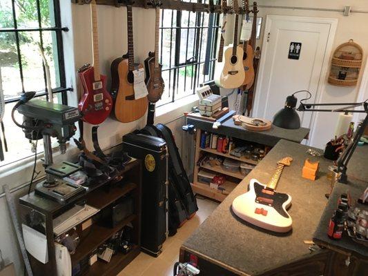 Repair Shop - we repair most Fretted instruments, both acoustic and electric!