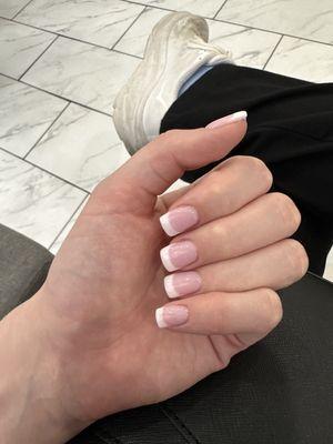 Dip nails, french tip