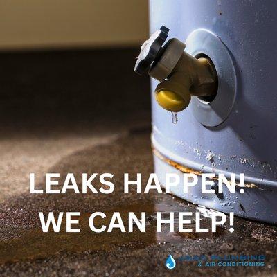 Unfortunately, leaks happen!
BUT, we can help!
Call the professionals at JMAC Plumbing and Air today!